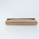 CELINE Macadam Canvas Clutch Bag PVC Beige Gold Auth ep13970-6