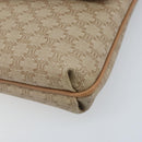 CELINE Macadam Canvas Clutch Bag PVC Beige Gold Auth ep13970-7
