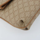 CELINE Macadam Canvas Clutch Bag PVC Beige Gold Auth ep13970-14