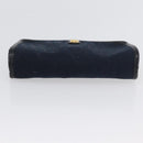 Christian Dior Trotter Canvas Clutch Bag 2 Set Navy Gold Auth ep13971-12