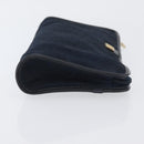Christian Dior Trotter Canvas Clutch Bag 2 Set Navy Gold Auth ep13971-4
