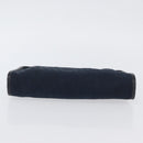 Christian Dior Trotter Canvas Clutch Bag 2 Set Navy Gold Auth ep13971-6