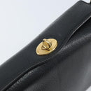 GUCCI Hand Bag Leather Black Gold 000 26 0025 Auth ep13973-14