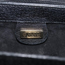 GUCCI Hand Bag Leather Black Gold 000 26 0025 Auth ep13973-15