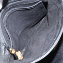 GUCCI Hand Bag Leather Black Gold 000 26 0025 Auth ep13973-19