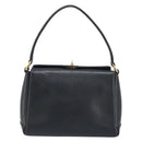 GUCCI Hand Bag Leather Black Gold 000 26 0025 Auth ep13973-2