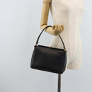 GUCCI Hand Bag Leather Black Gold 000 26 0025 Auth ep13973-24