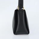 GUCCI Hand Bag Leather Black Gold 000 26 0025 Auth ep13973-5