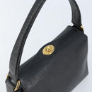 GUCCI Hand Bag Leather Black Gold 000 26 0025 Auth ep13973-6