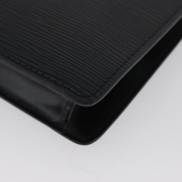 LOUIS VUITTON Epi Montaigne 27 Clutch Bag Black M52652 LV Auth ep13974