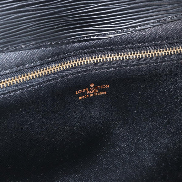LOUIS VUITTON Epi Montaigne 27 Clutch Bag Black M52652 LV Auth ep13974
