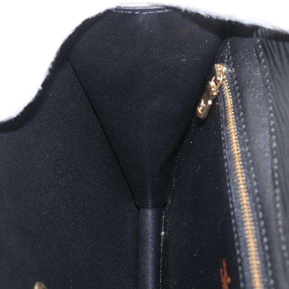 LOUIS VUITTON Epi Montaigne 27 Clutch Bag Black M52652 LV Auth ep13974