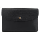 LOUIS VUITTON Epi Montaigne 27 Clutch Bag Black M52652 LV Auth ep13974-13