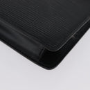 LOUIS VUITTON Epi Montaigne 27 Clutch Bag Black M52652 LV Auth ep13974-14