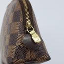 LOUIS VUITTON Damier Ebene Pochette Cosmetic PM Pouch N47516 LV Auth ep13975-8