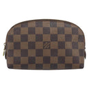 LOUIS VUITTON Damier Ebene Pochette Cosmetic PM Pouch N47516 LV Auth ep13975-13