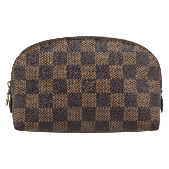 LOUIS VUITTON Damier Ebene Pochette Cosmetic PM Pouch N47516 LV Auth ep13975