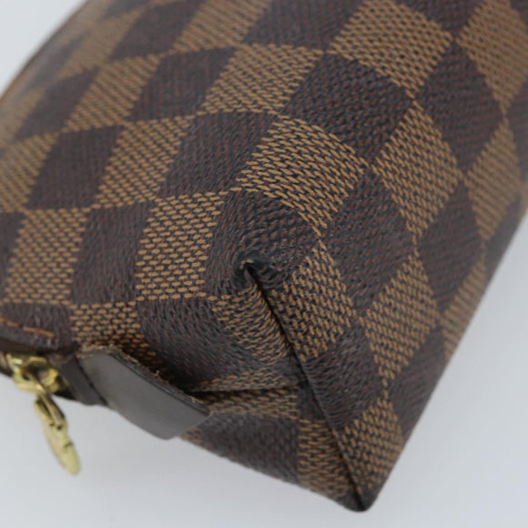 LOUIS VUITTON Damier Ebene Pochette Cosmetic PM Pouch N47516 LV Auth ep13975
