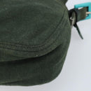 FENDI Mamma Baguette Hand Bag Cotton Green Silver Auth ep13976-9