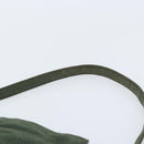 FENDI Mamma Baguette Hand Bag Cotton Green Silver Auth ep13976-8