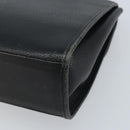Burberrys Hand Bag Leather Black Silver Auth ep13978-15