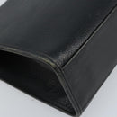 Burberrys Hand Bag Leather Black Silver Auth ep13978-16