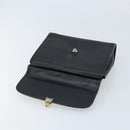 Burberrys Hand Bag Leather Black Silver Auth ep13978-10
