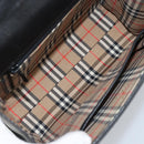 Burberrys Hand Bag Leather Black Silver Auth ep13978-11