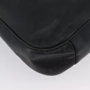GUCCI Bamboo Hand Bag Leather 2way Black Gold 001 3754 1577 Auth ep13982-17