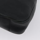 GUCCI Bamboo Hand Bag Leather 2way Black Gold 001 3754 1577 Auth ep13982-18