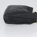 GUCCI Bamboo Hand Bag Leather 2way Black Gold 001 3754 1577 Auth ep13982-3