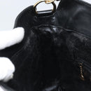 GUCCI Bamboo Hand Bag Leather Black Gold 001 1998 1638 Auth ep13986-19