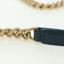 CHANEL Matelasse 23 Chain Bag Lamb Skin 2way Navy Gold CC Auth ep14001SAM-15