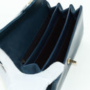 CHANEL Matelasse 23 Chain Bag Lamb Skin 2way Navy Gold CC Auth ep14001SAM-24