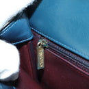 CHANEL Matelasse 23 Chain Bag Lamb Skin 2way Navy Gold CC Auth ep14001SAM-31