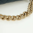 CHANEL Matelasse 23 Chain Bag Lamb Skin 2way Navy Gold CC Auth ep14001SAM-7