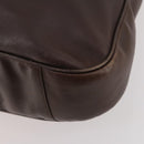 GUCCI Bamboo Shoulder Bag Leather 2way Brown Gold 001 2404 1577 Auth ep14006-9