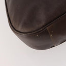 GUCCI Bamboo Shoulder Bag Leather 2way Brown Gold 001 2404 1577 Auth ep14006-18