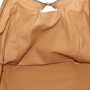 CELINE Macadam Canvas Boston Bag PVC Leather 2way Brown Gold Auth ep14007-22
