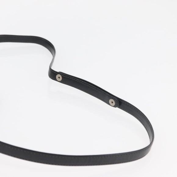 LOEWE Hand Bag Leather 2way Black Silver Auth ep14013