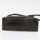 LOEWE Hand Bag Leather 2way Black Silver Auth ep14013-5