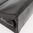 LOEWE Hand Bag Leather 2way Black Silver Auth ep14013-17