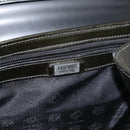 LOEWE Hand Bag Leather 2way Black Silver Auth ep14013-19