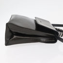 LOEWE Hand Bag Leather 2way Black Silver Auth ep14013-3