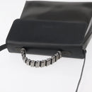 LOEWE Hand Bag Leather 2way Black Silver Auth ep14013-6