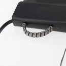 LOEWE Hand Bag Leather 2way Black Silver Auth ep14013-7