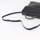 LOEWE Hand Bag Leather 2way Black Silver Auth ep14013-8
