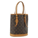 LOUIS VUITTON Monogram Bucket PM Shoulder Bag M42238 LV Auth ep14017-1