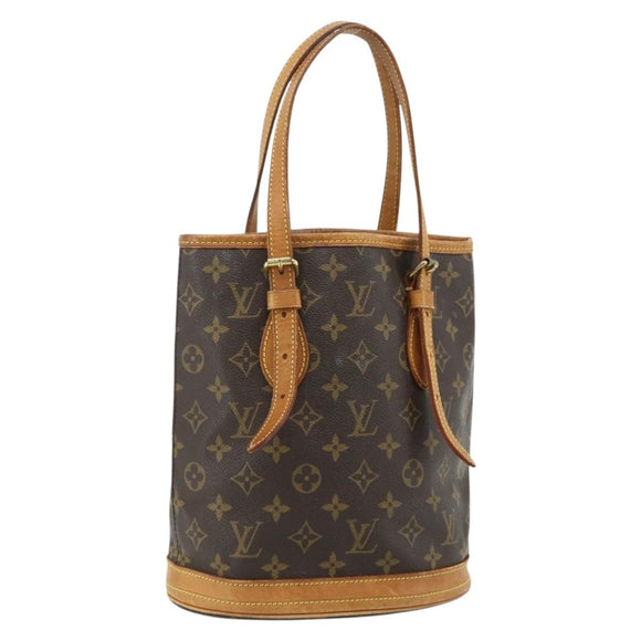 LOUIS VUITTON Monogram Bucket PM Shoulder Bag M42238 LV Auth ep14017