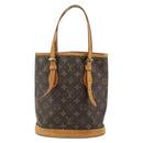 LOUIS VUITTON Monogram Bucket PM Shoulder Bag M42238 LV Auth ep14017-13